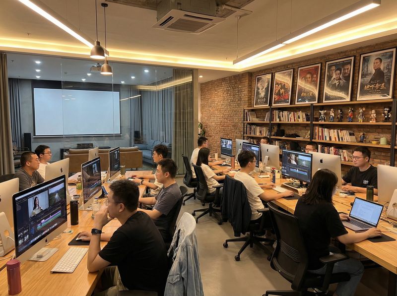 精东影视传媒公司办公环境